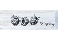 Decor Fruit Laguna Raspberry (10x30) Monopole - декор настенный глянцевый