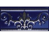 CENEFA NOBLESSE COBALTO SILVER 10x20 бордюр