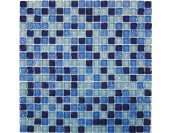 мозаика стеклянная Blue Drops 30x30