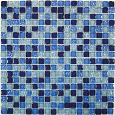мозаика стеклянная Blue Drops 30x30