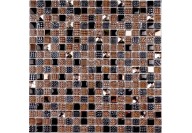 мозаика стеклянная Crystal brown 30x30