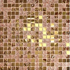 Стеклянная мозаика Mirror Bronze 30x30