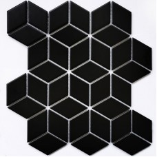 мозаика керамогранит Landa Black matt 26.74x30.9