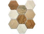 Мозаика керамогранит Wood comb 29.5x25.6