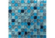 мозаика стеклянная Satin Blue	 30x30