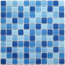 мозаика стеклянная Navy blu 30x30