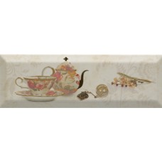 Decor Bonjour Tea Marfil (10x30) Декор настенный глянцевый